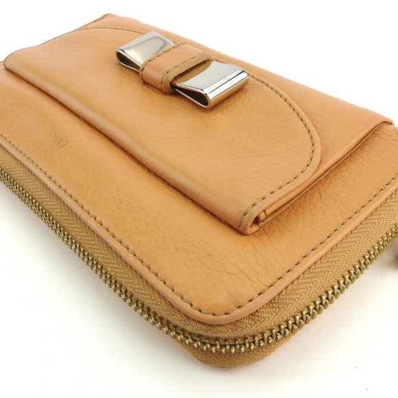 Chloe wallet Lily orange leather Authentic used - Picture 3 of 8